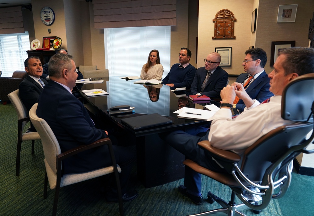 USAID Administrator Mark Green meets with Victor Simons, of Simons Group