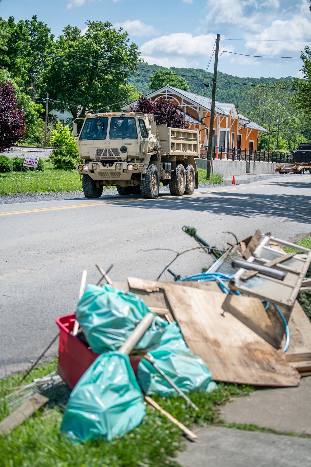 W.Va. Guard Conducts Debris Removal Operations