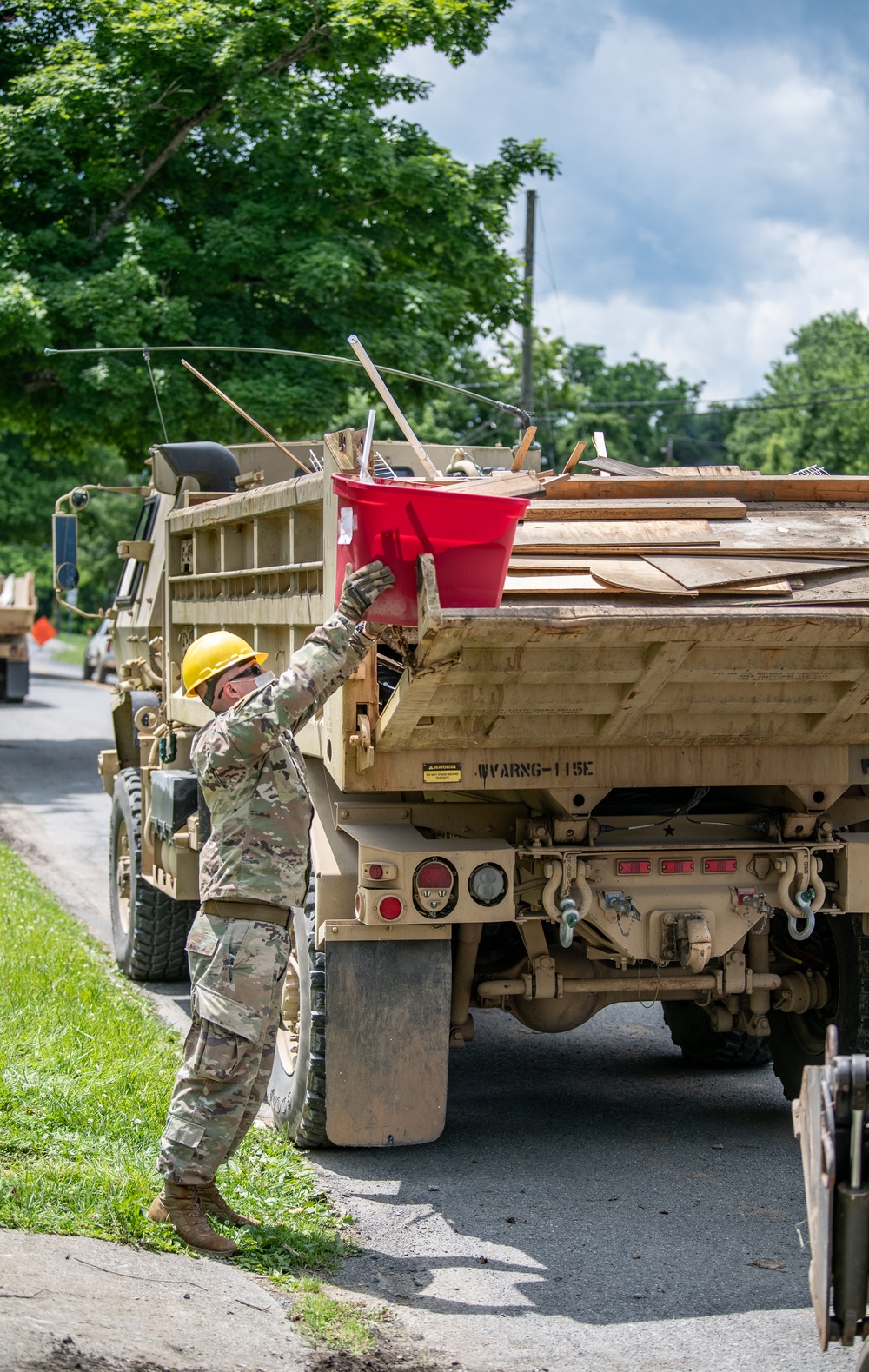 W.Va. Guard Conducts Debris Removal Operations