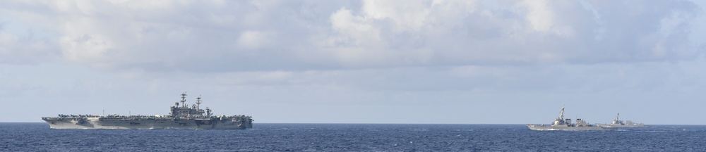 Nimitz Carrier Strike Group and Theodore Roosevelt Carrier Strike Group Conduct Dual Carrier Operations