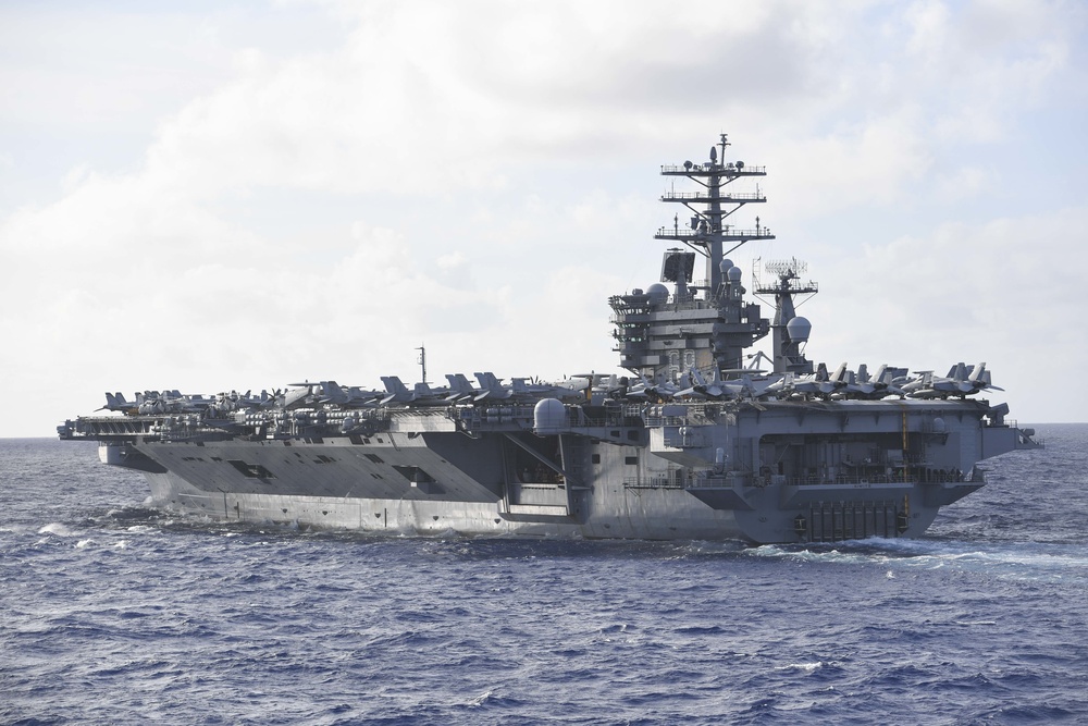 Nimitz Carrier Strike Group and Theodore Roosevelt Carrier Strike Group Conduct Dual Carrier Operations