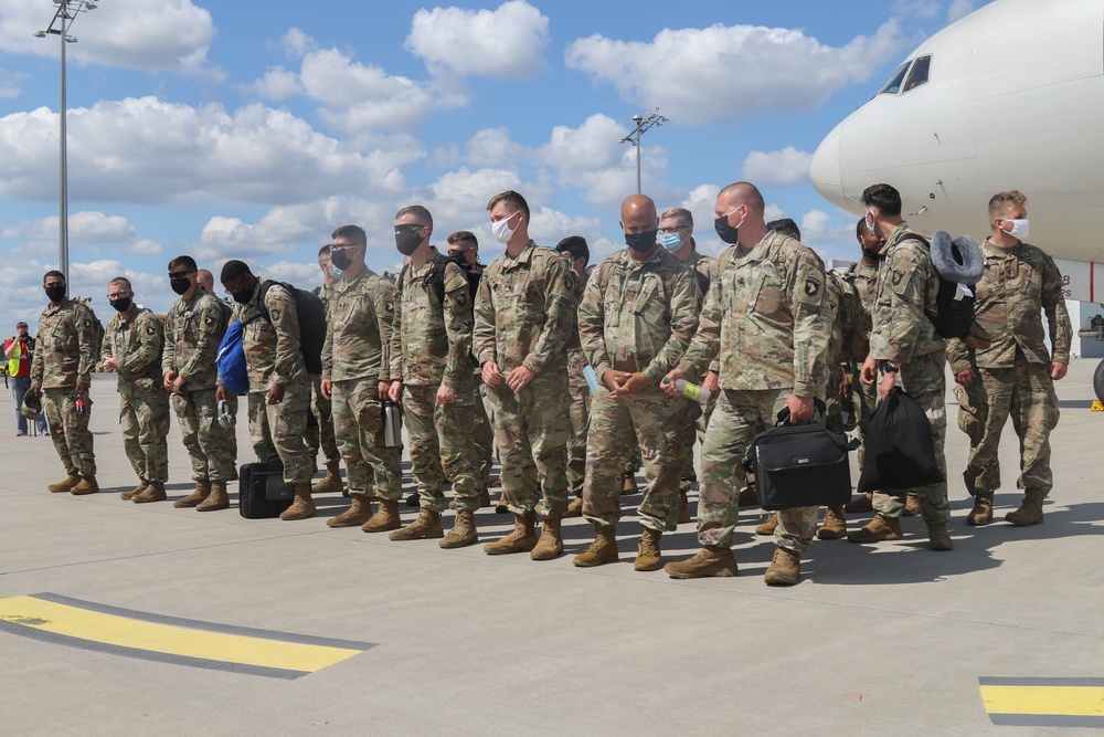 101st Combat Aviation Brigade arrives in Germany in support of Atlantic Resolve