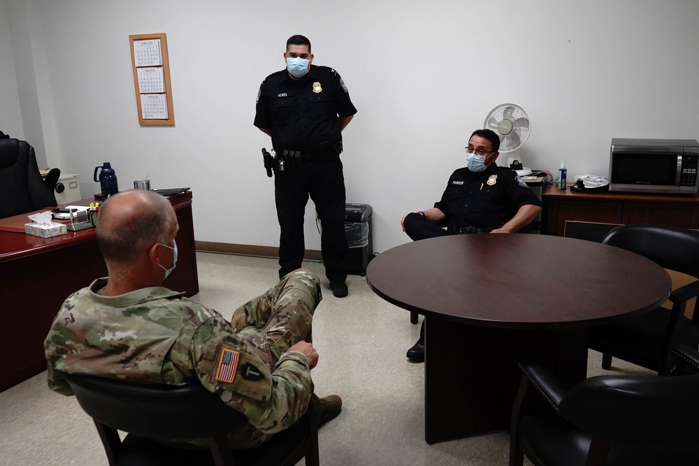 Brigadier General Greg Chaney visits South Texas Border