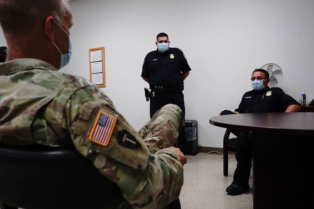 Brigadier General Greg Chaney visits South Texas Border