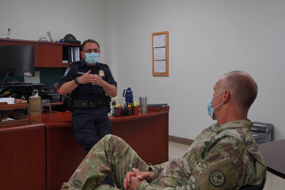 Brigadier General Greg Chaney visits South Texas Border