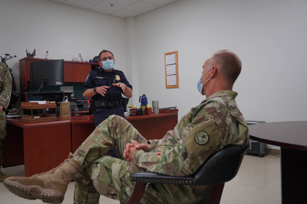 Brigadier General Greg Chaney visits South Texas Border