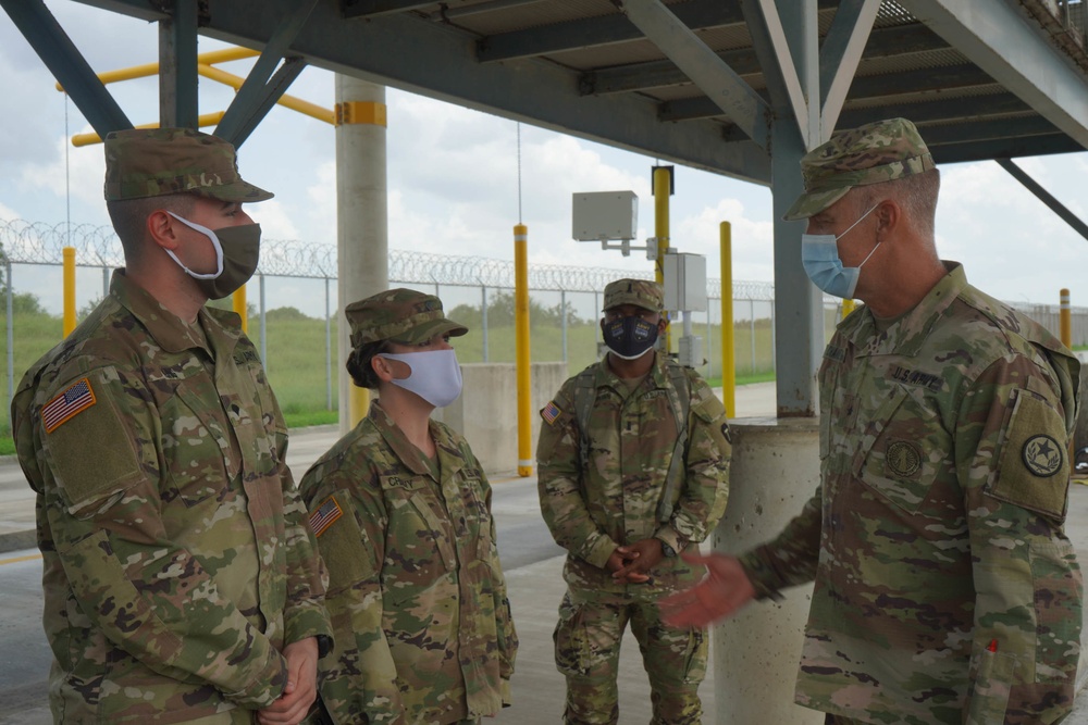 Brigadier General Greg Chaney visits South Texas Border