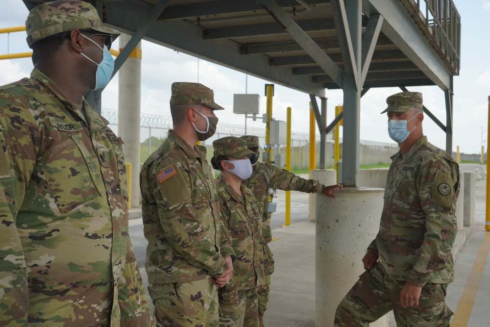 Brigadier General Greg Chaney visits South Texas Border