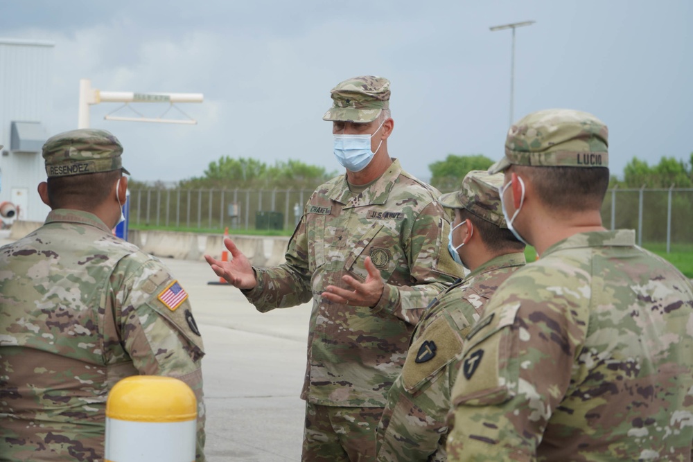 Brigadier General Greg Chaney visits South Texas Border