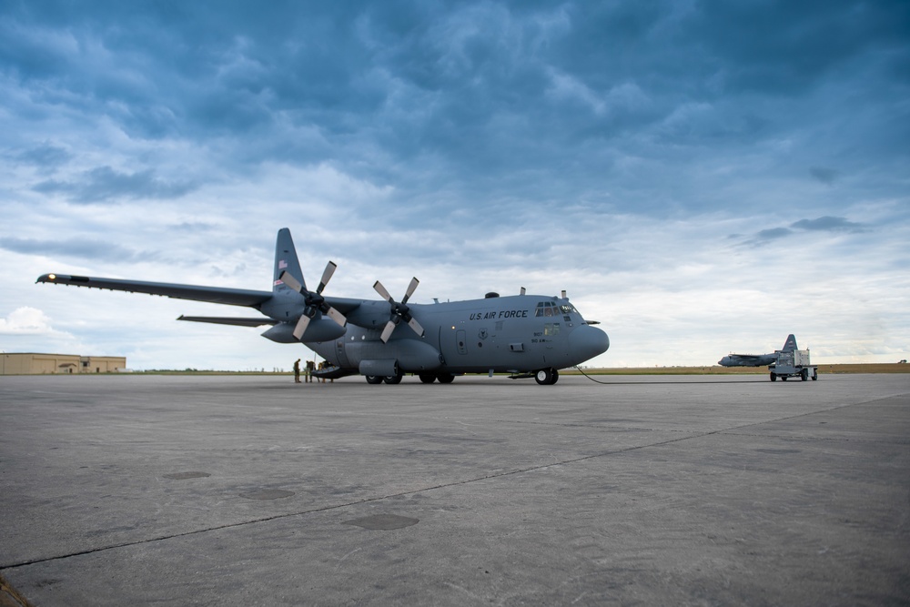 C-130 Hercules visits Team Minot