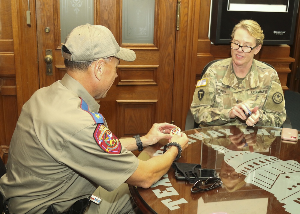 Texas Military Department adjutant general visits Texas Capitol