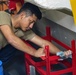 Sailors clean aboard New York