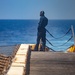 Sailor stand watch aboard New York