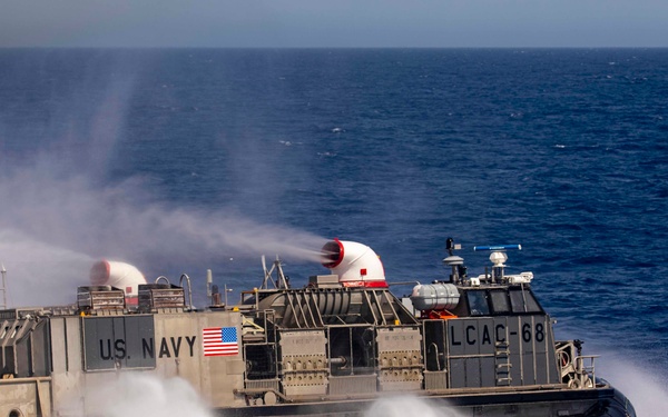 USS New York takes part in LCAC Operations.