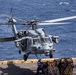 Sailors take part in a replenishment-at-sea