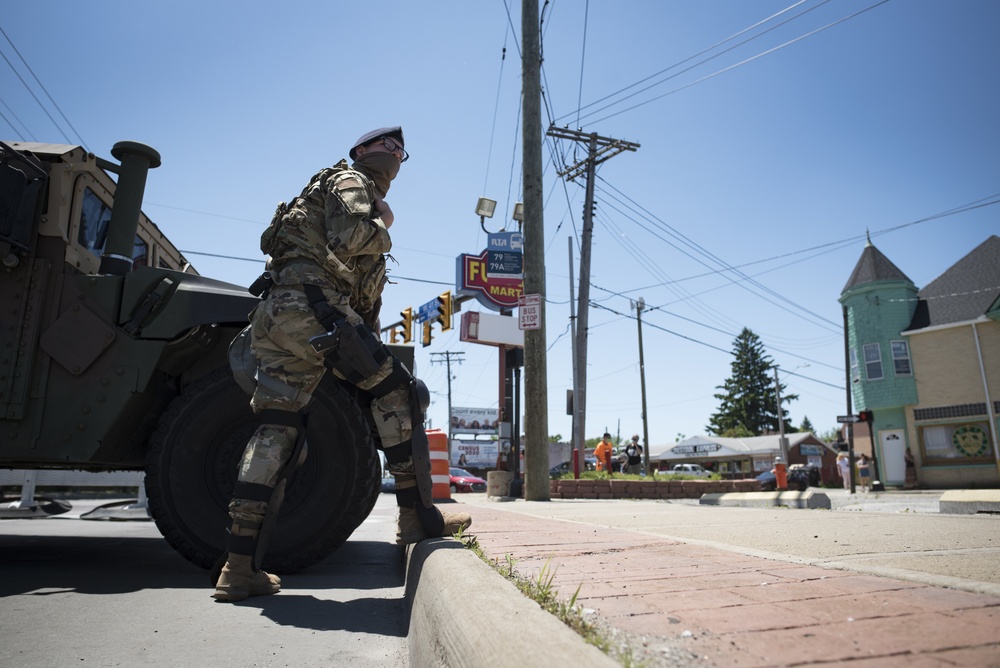 Ohio National Guard provides support to Cleveland Police Department