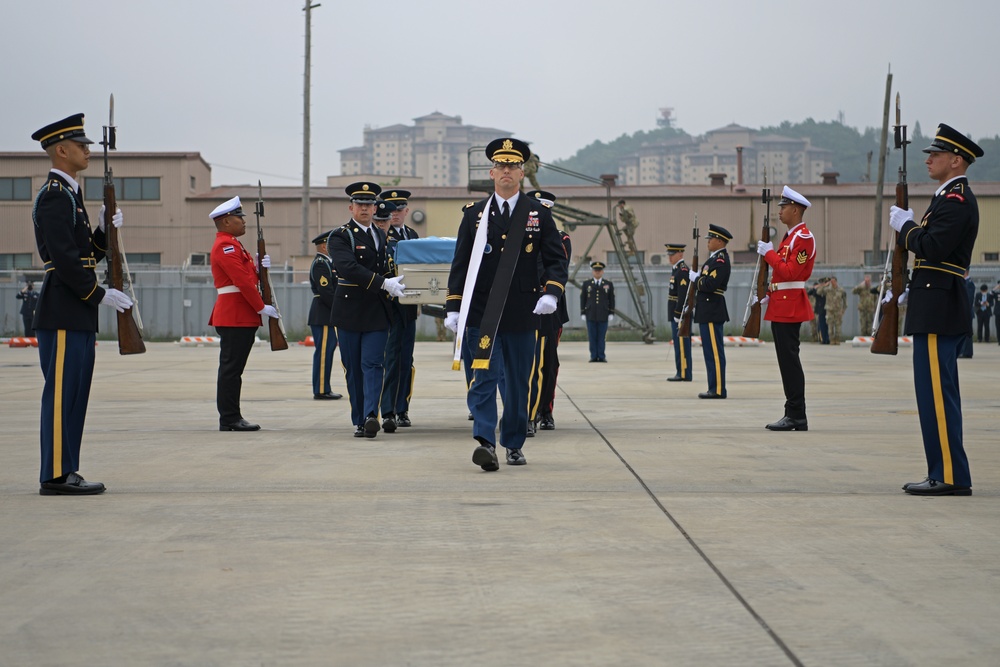 United Nations Command conducts repatriation of Korean War remains