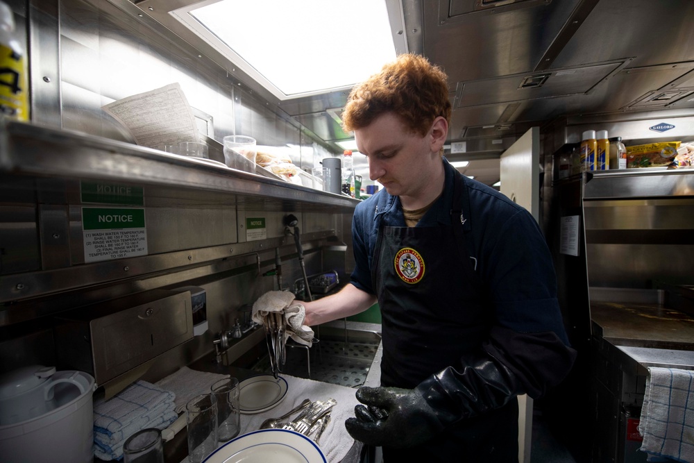 Rafael Peralta Sailors Prepare Chow