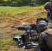 III MEF Marines work on combat profeciency with the M240B medium machine gun