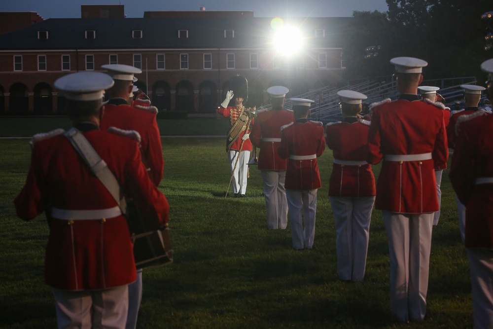 Marine Barracks Washington Conducts Friday Evening Parade Dress Rehearsal June 24, 2020