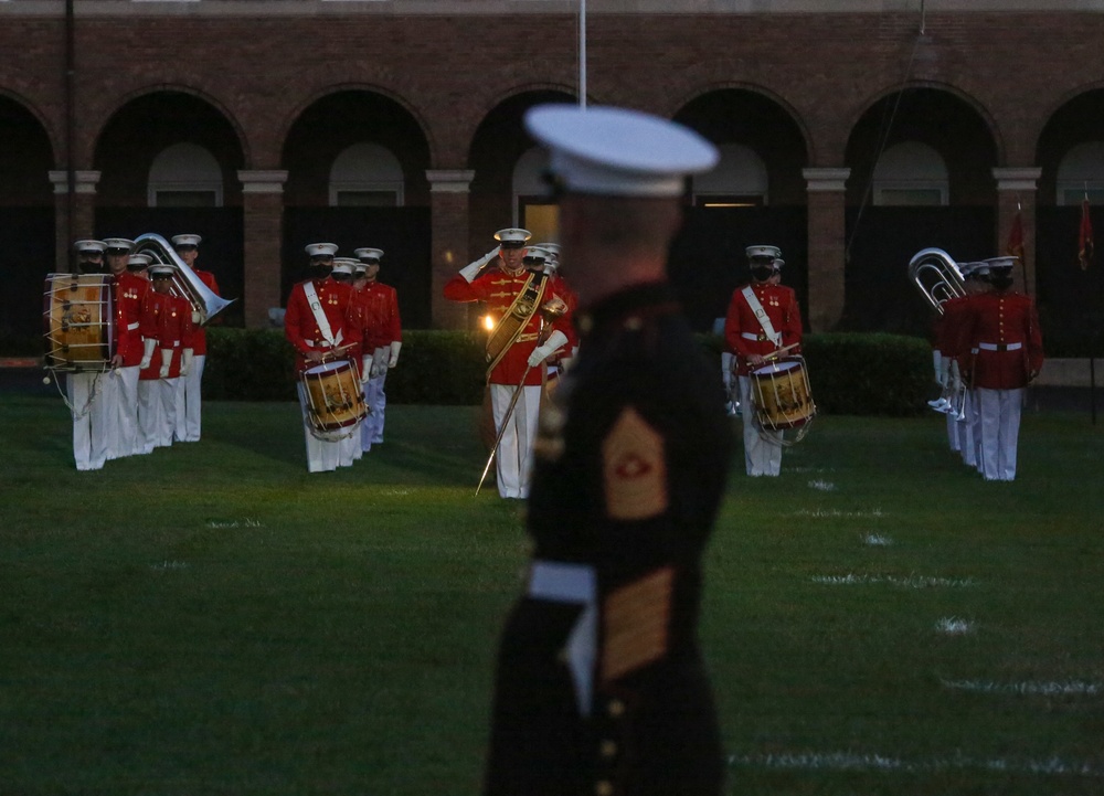 Marine Barracks Washington Conducts Friday Evening Parade Dress Rehearsal June 24, 2020