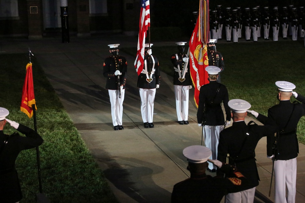 Marine Barracks Washington Conducts Friday Evening Parade Dress Rehearsal June 24, 2020