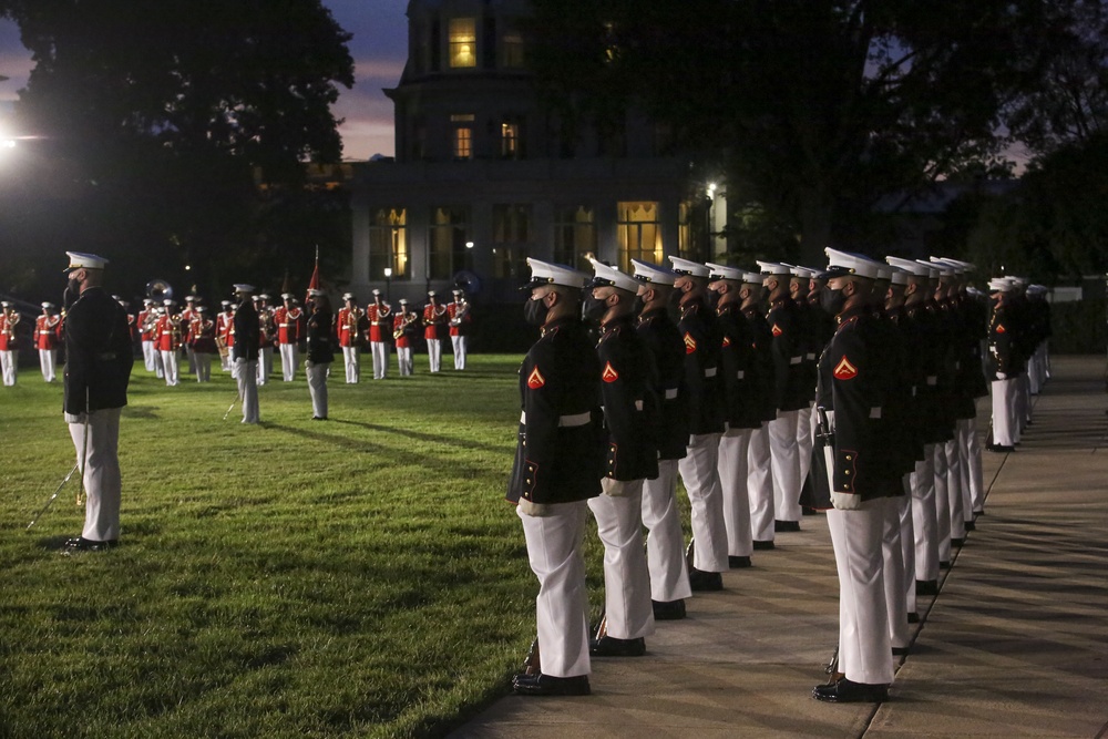 Marine Barracks Washington Conducts Friday Evening Parade Dress Rehearsal June 24, 2020