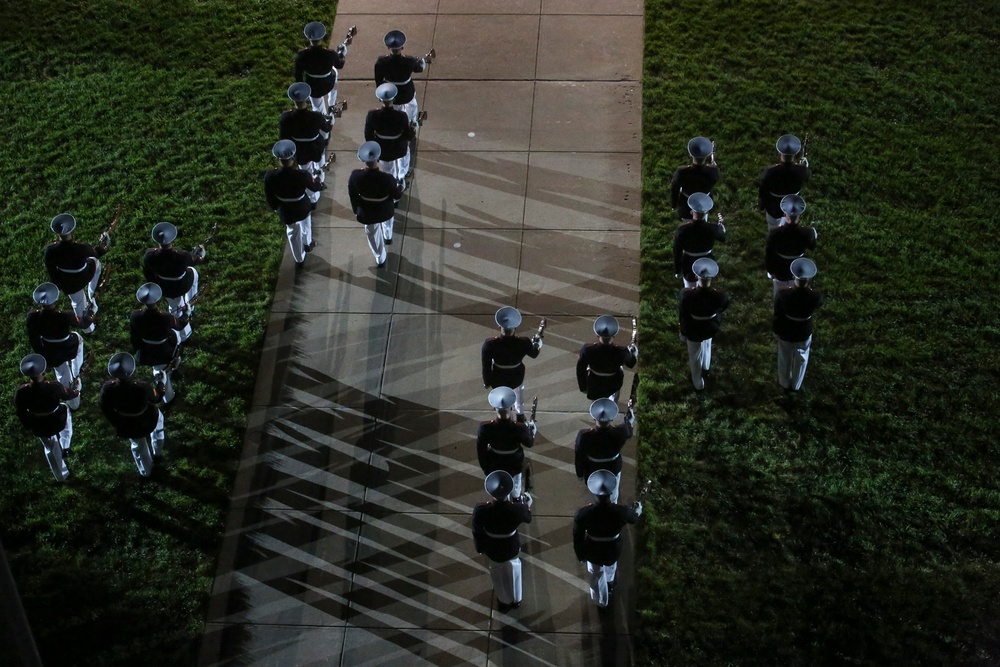 Marine Barracks Washington Conducts Friday Evening Parade Dress Rehearsal June 24, 2020