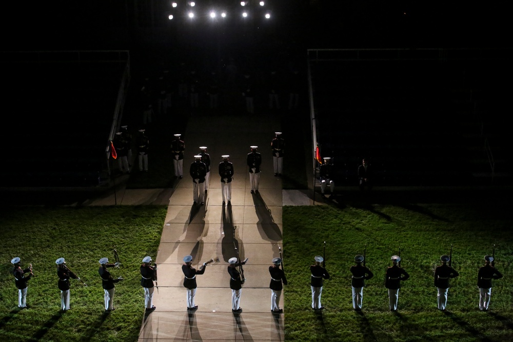 Marine Barracks Washington Conducts Friday Evening Parade Dress Rehearsal June 24, 2020