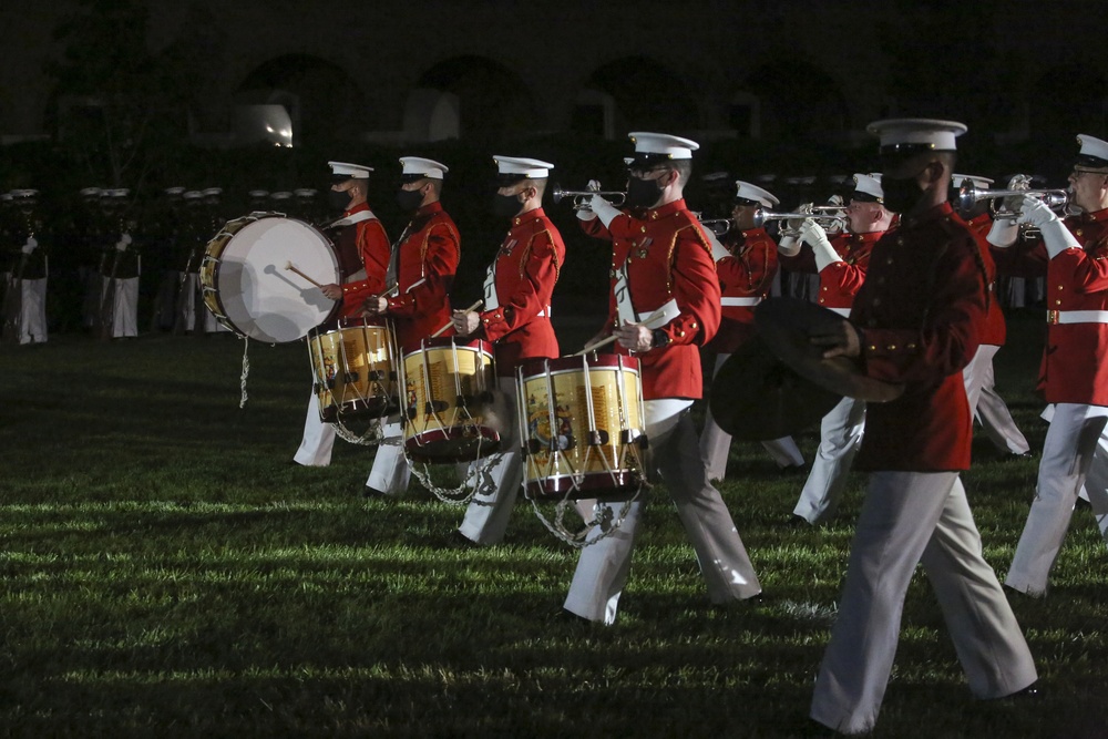 Marine Barracks Washington Conducts Friday Evening Parade Dress Rehearsal June 24, 2020