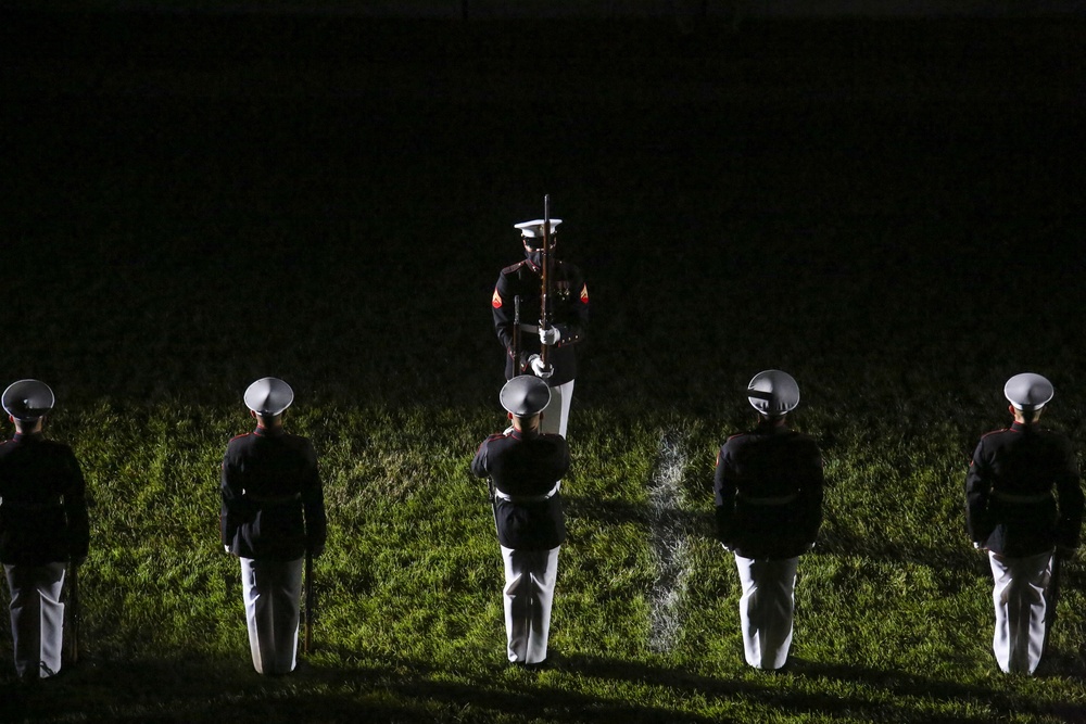 Marine Barracks Washington Conducts Friday Evening Parade Dress Rehearsal June 24, 2020