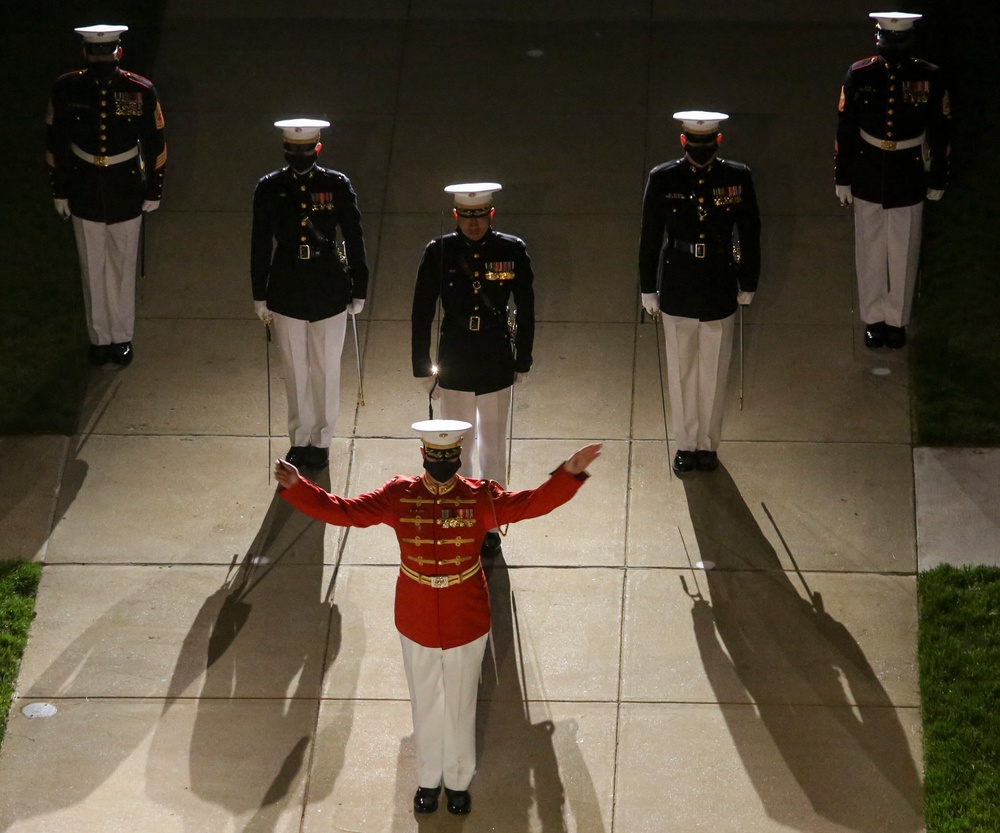 Marine Barracks Washington Conducts Friday Evening Parade Dress Rehearsal June 24, 2020