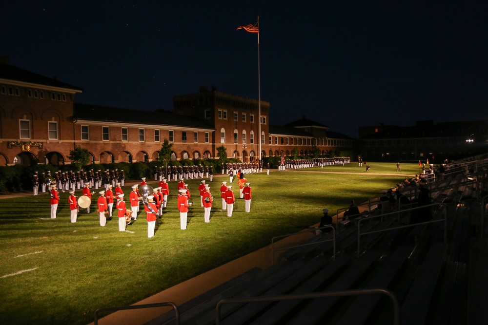 Marine Barracks Washington Conducts Friday Evening Parade Dress Rehearsal June 24, 2020