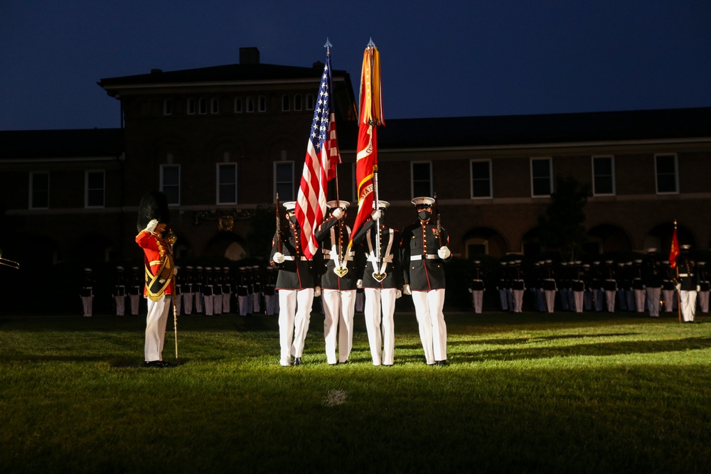 Marine Barracks Washington Conducts Friday Evening Parade Dress Rehearsal June 24, 2020