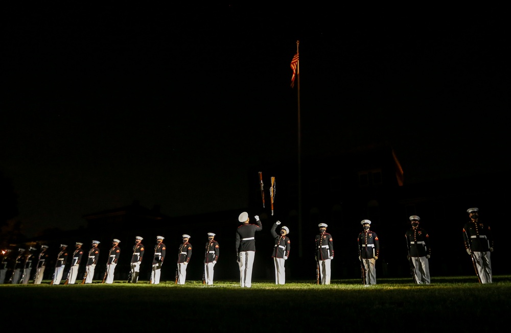 Marine Barracks Washington Conducts Friday Evening Parade Dress Rehearsal June 24, 2020