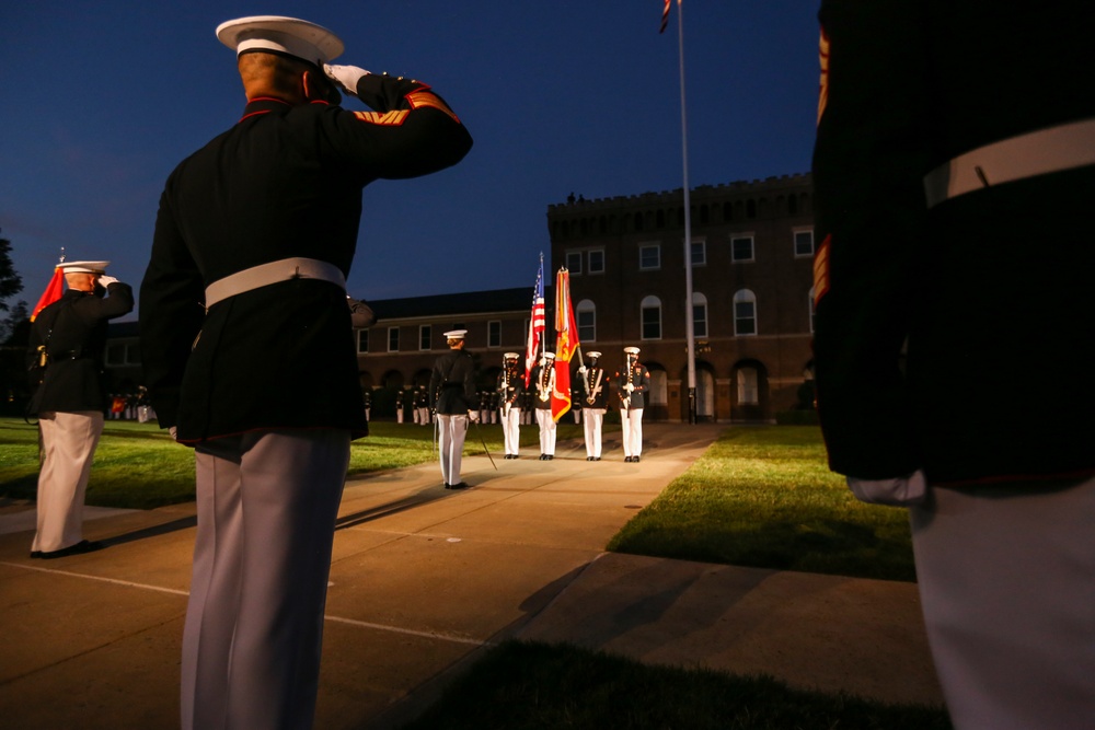 Marine Barracks Washington Conducts Friday Evening Parade Dress Rehearsal June 24, 2020