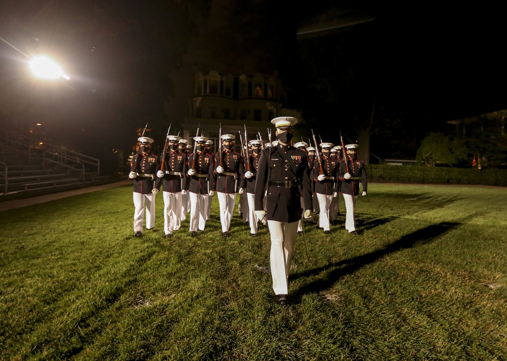 Marine Barracks Washington Conducts Friday Evening Parade Dress Rehearsal June 24, 2020