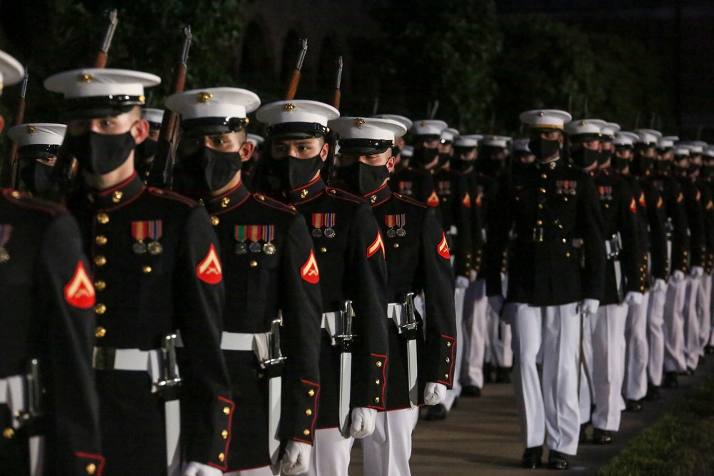 Marine Barracks Washington Conducts Friday Evening Parade Dress Rehearsal June 24, 2020