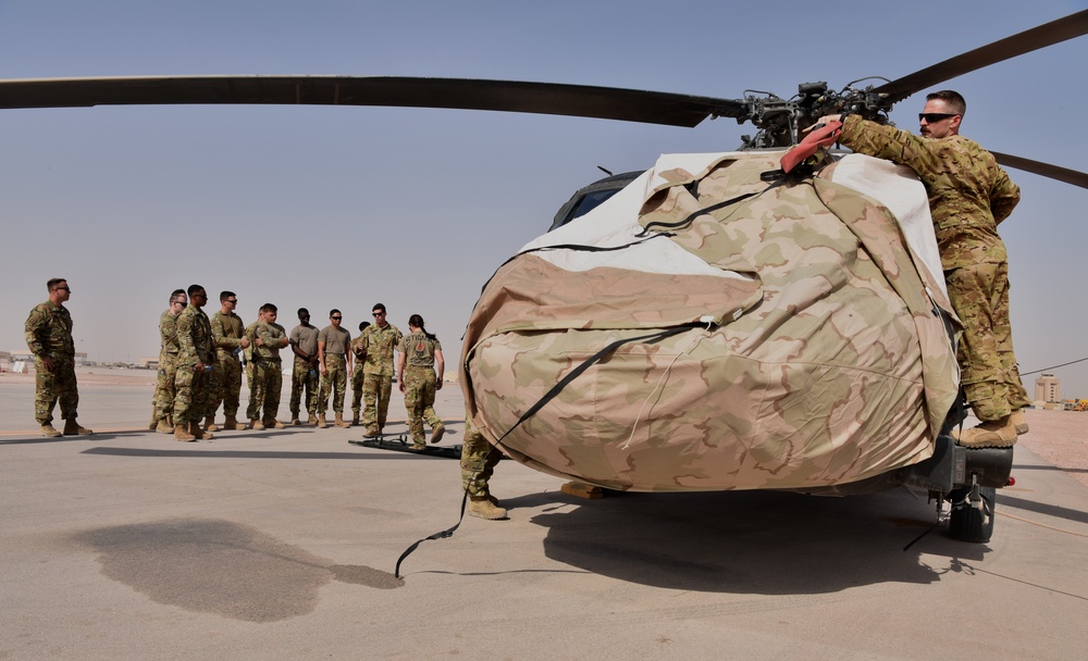 378th ECES Fire train with Task Force Javeline for rapid patient transport