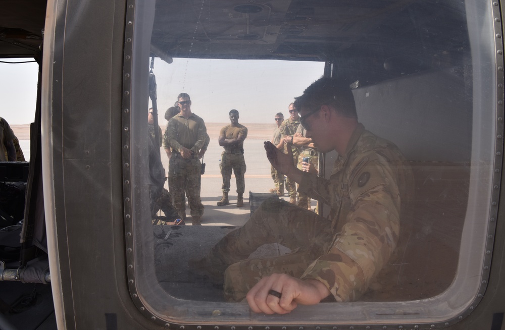 378th ECES Fire train with Task Force Javeline for rapid patient transport