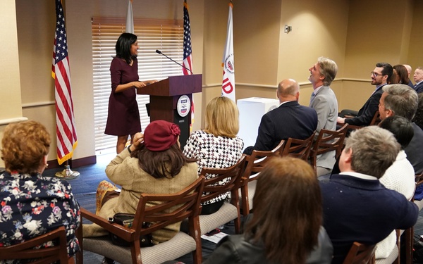 Signing in ceremony for Anu Rajaraman as Mission Director of Guatemala
