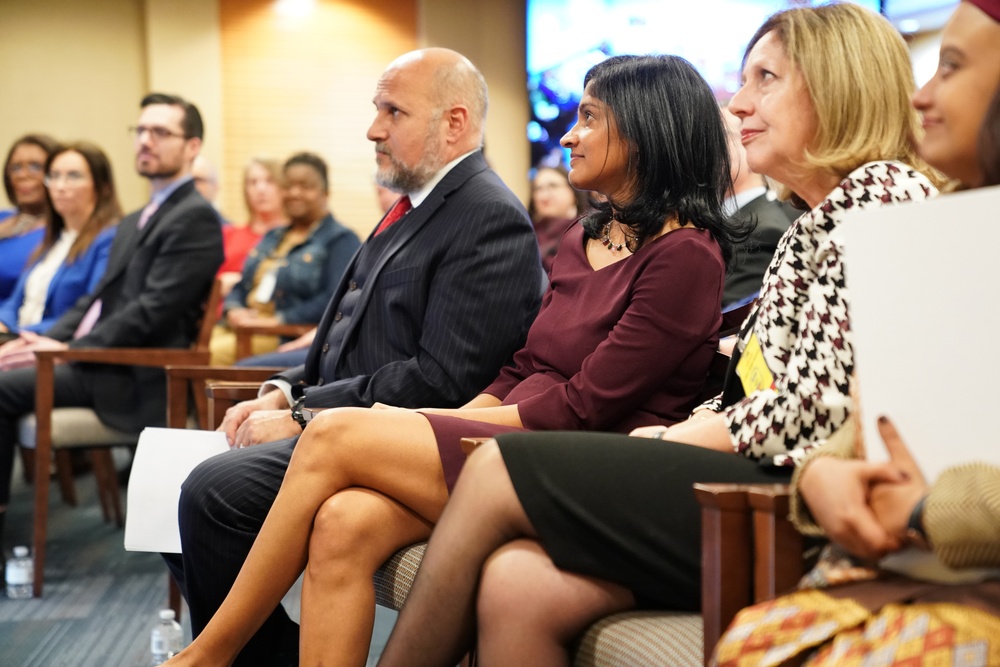 Signing in ceremony for Anu Rajaraman as Mission Director of Guatemala