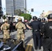 Soldiers of the 1-18th CAV coordinates with LAPD during civil unrest mission in Los Angeles