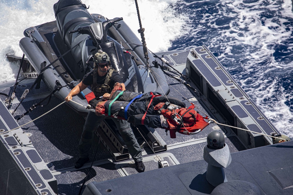 CCM train with the USS New York