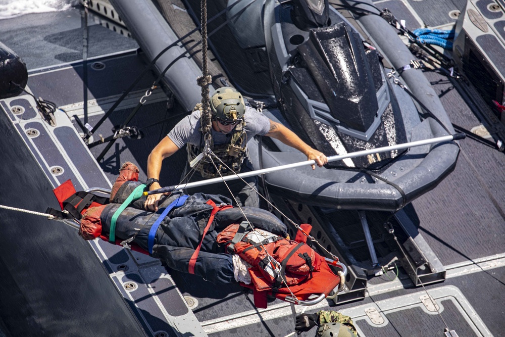 CCM train with the USS New York