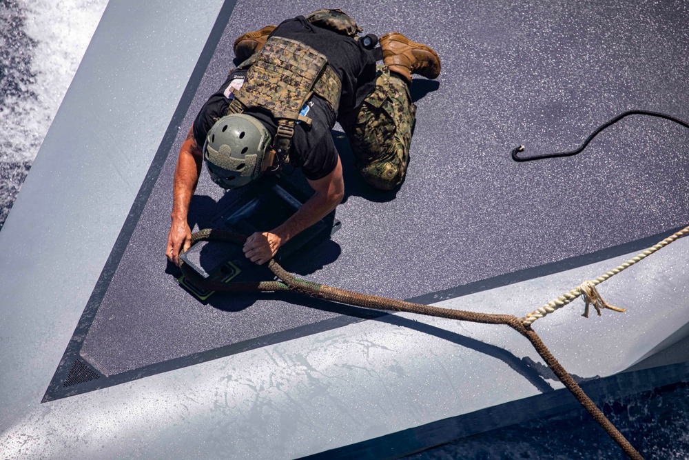 CCM train with the USS New York