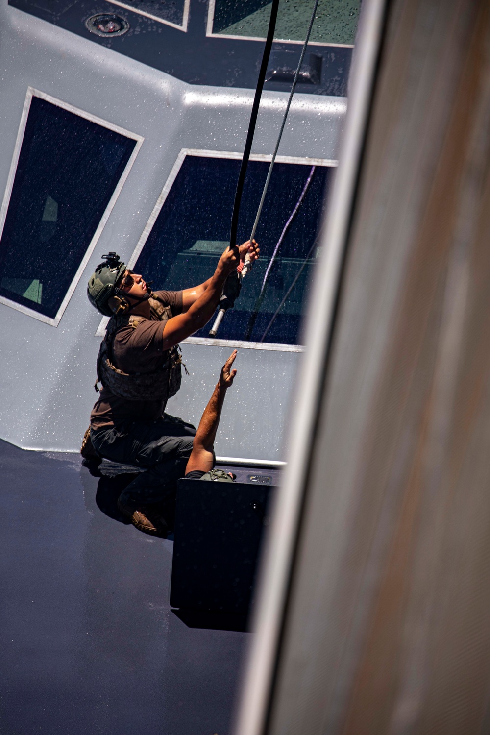 CCM train with the USS New York