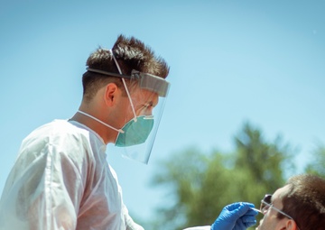 Michigan National Guard conducted COVID-19 testing in Tawas City, Mich.