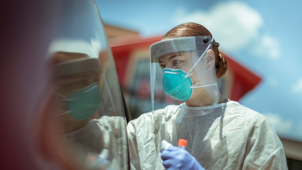 Michigan National Guard conducted COVID-19 testing in Tawas City, Mich.