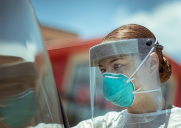 Michigan National Guard conducted COVID-19 testing in Tawas City, Mich.